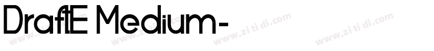 DraftE Medium字体转换